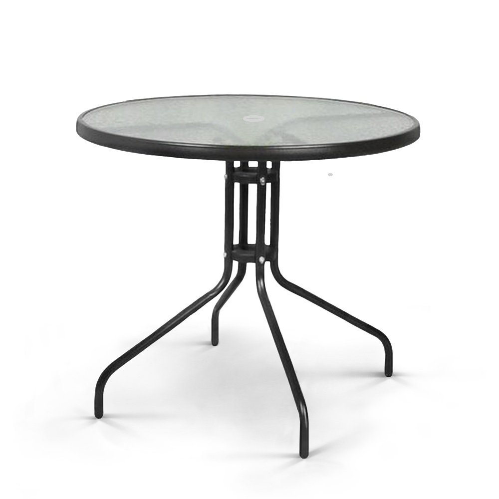 Стол круглый серый "Николь" AFINA МЕБЕЛЬ ДЛЯ ЛЕТНЕГО КАФЕ 130419 Серый  - Вид №1