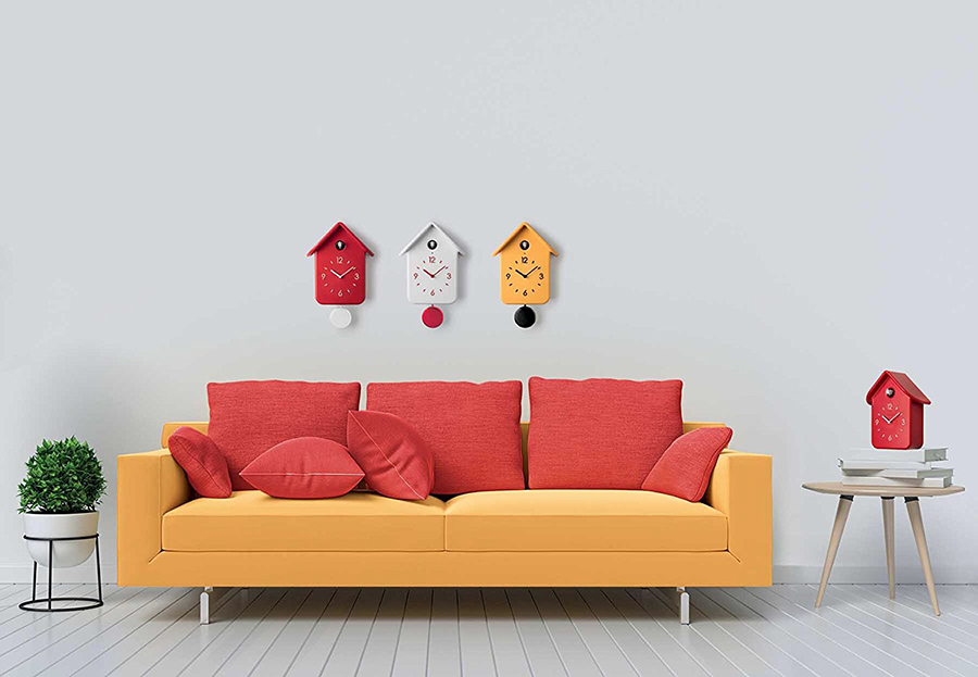 168602165 Часы с кукушкой qq, желтые Guzzini  - Вид №1