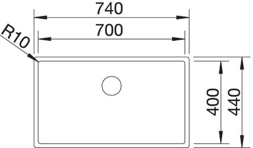 521581 Кухонная мойка Blanco Claron 700-U  Blanco Claron - Вид №6