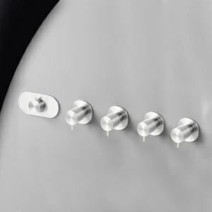 Термостат для душа глянцевая сталь с серой ручкой Toki Radomonte TKI57LCIL29