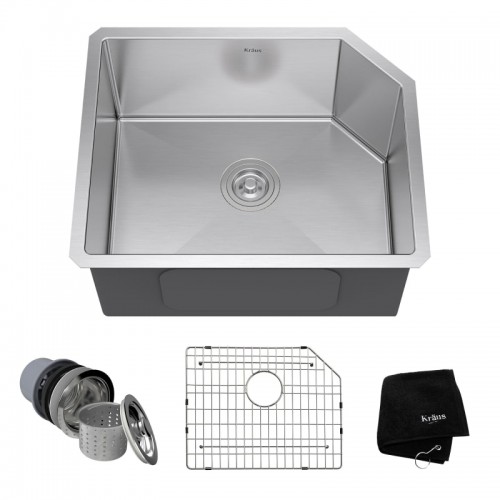 KHU121-23 Мойка кухонная прямоугольная Krausru  - Вид №1