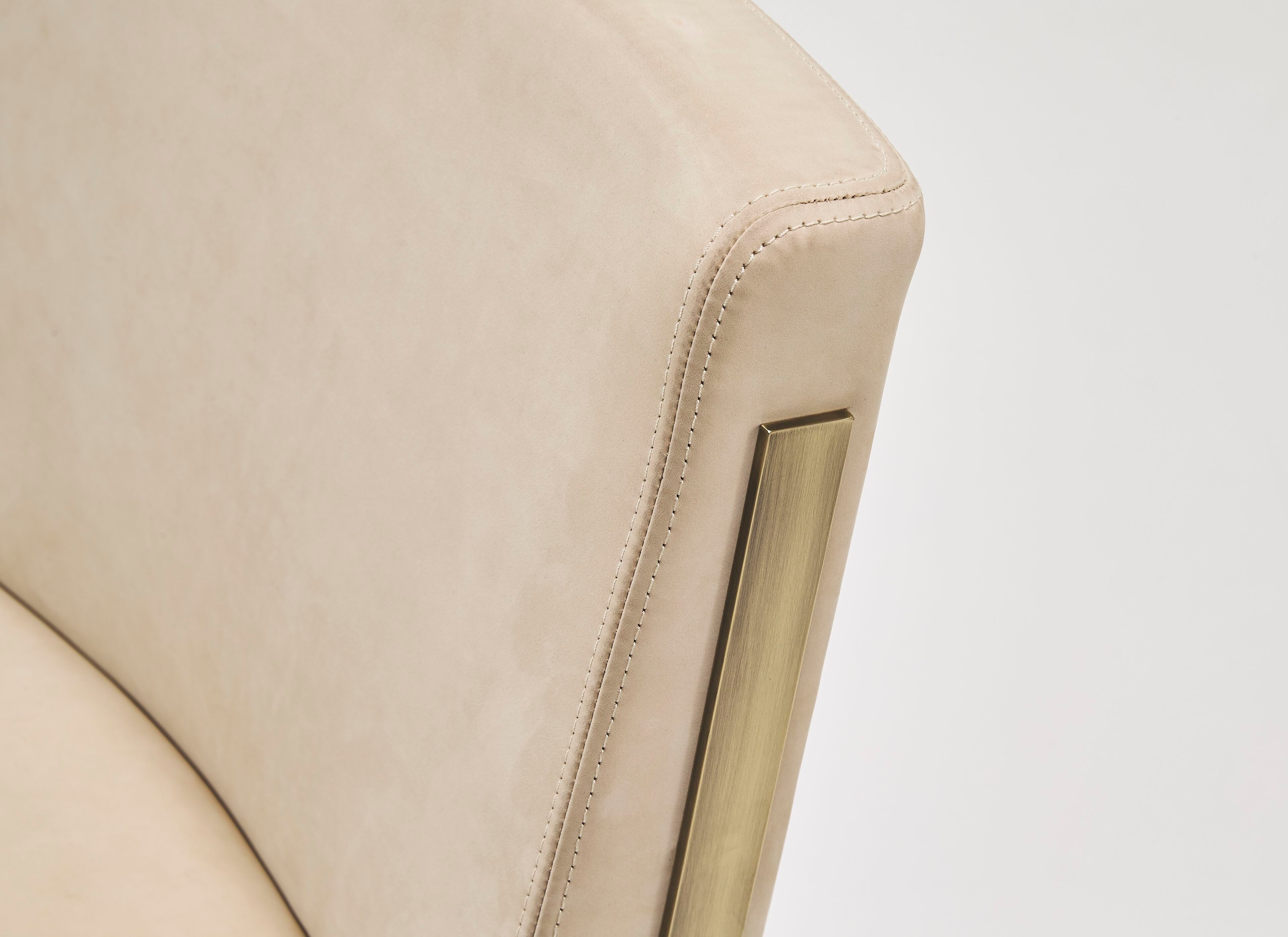 Высокий кожаный стул со спинкой Casa Covre Palio ARCH-00081884 - Вид №5