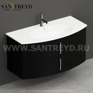 MDMC10Y101 Тумба с двумя ящиками 100 см черная Globo 4ALL Италия