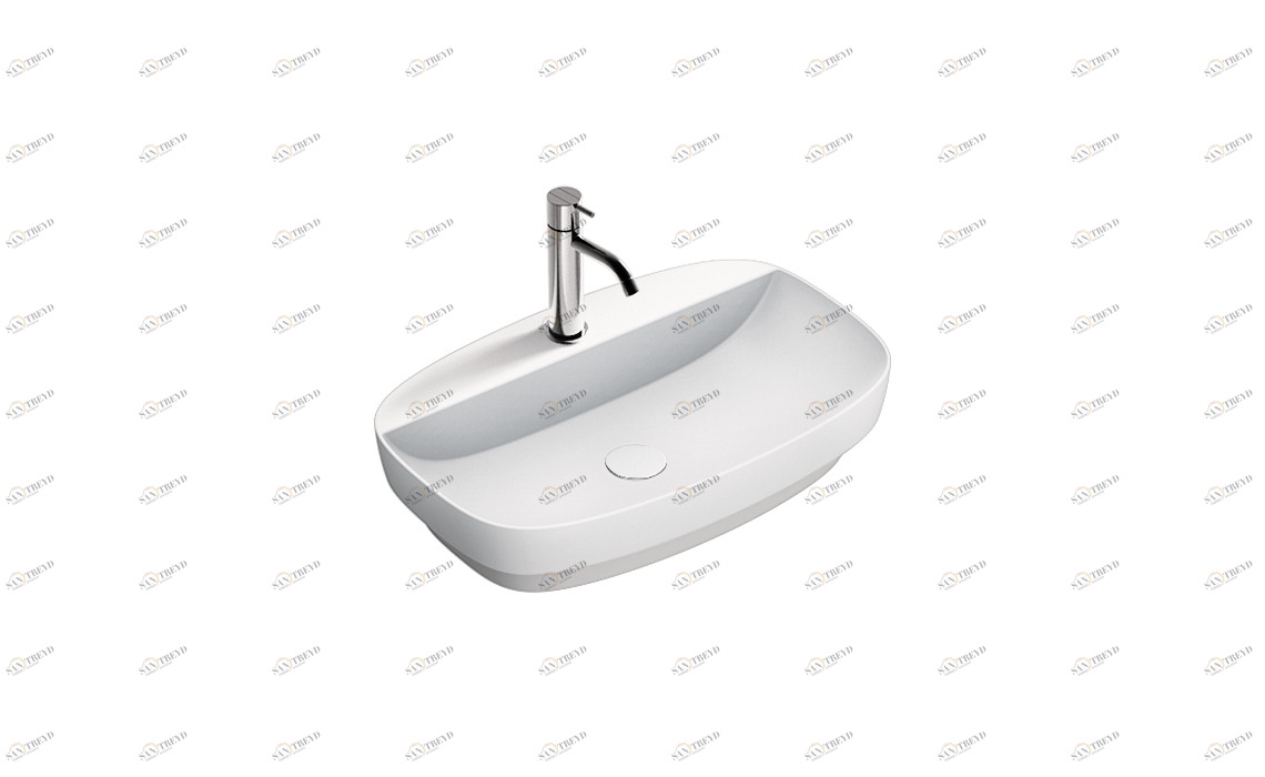 165GRLXNBM Накладная раковина под столешницу  овальная CERAMICA CATALANO Colori
