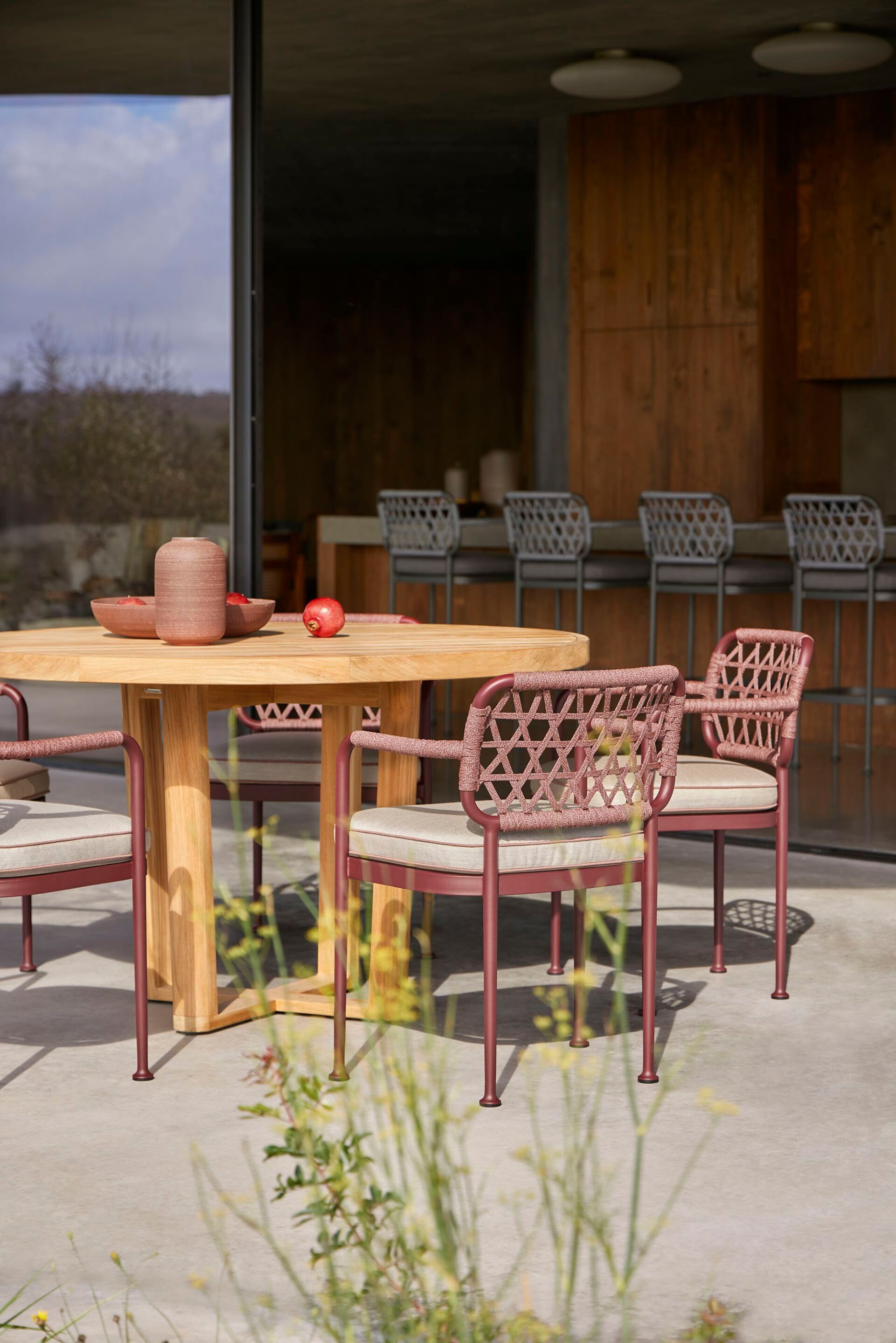 Алюминиевый стул с порошковым покрытием с подлокотниками POINT Curio ARCH-00076006 - Вид №5