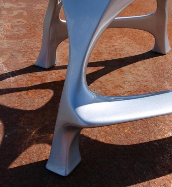 TABISSO Высокий алюминиевый табурет с подставкой для ног sun-id-1378584 - Вид №9