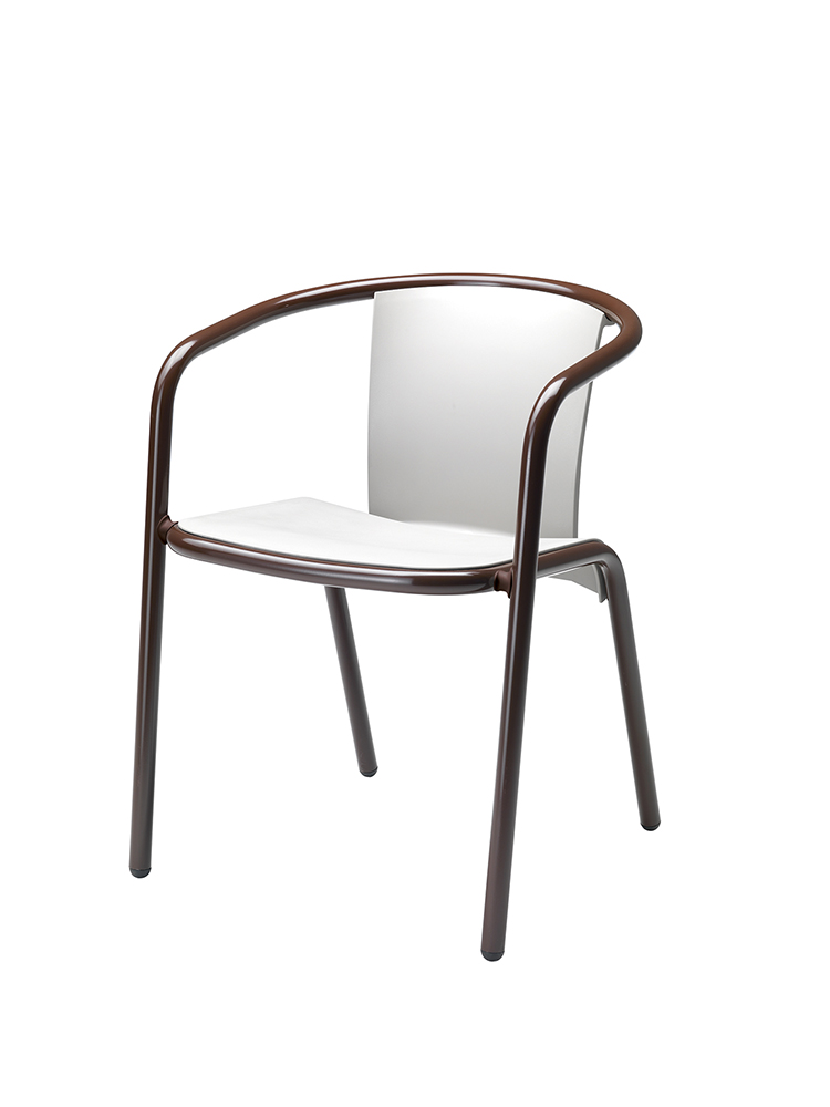 Maré 539 Кресло с анодированным или порошковым алюминиевым каркасом, 4 ножки. Сиденье и спинка полипропиленовые. Et al. Maré MARE - Вид №2