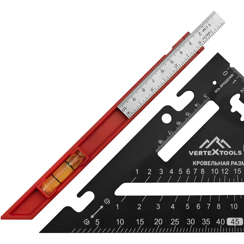 Многофункциональный угольник Vertextools 3046-1 180 мм 7в1 89394238 STLM-1504554 - Вид №2