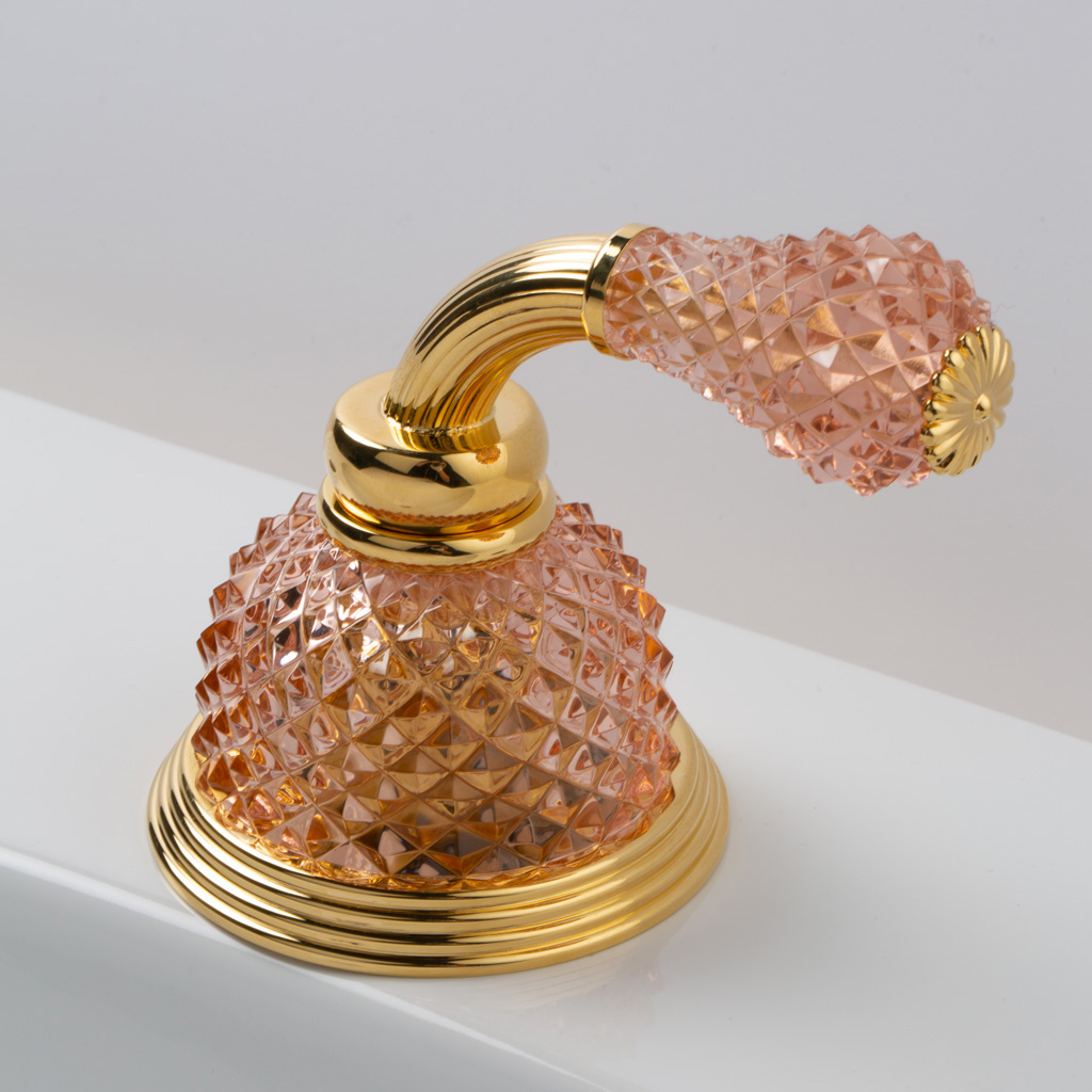 C56-532 C56-532 Дозатор мыла настенный РУЧКА КУПОЛЬНАЯ DI Cristal & Bronze DÔME À MANETTES DIAMANT  - Вид №2