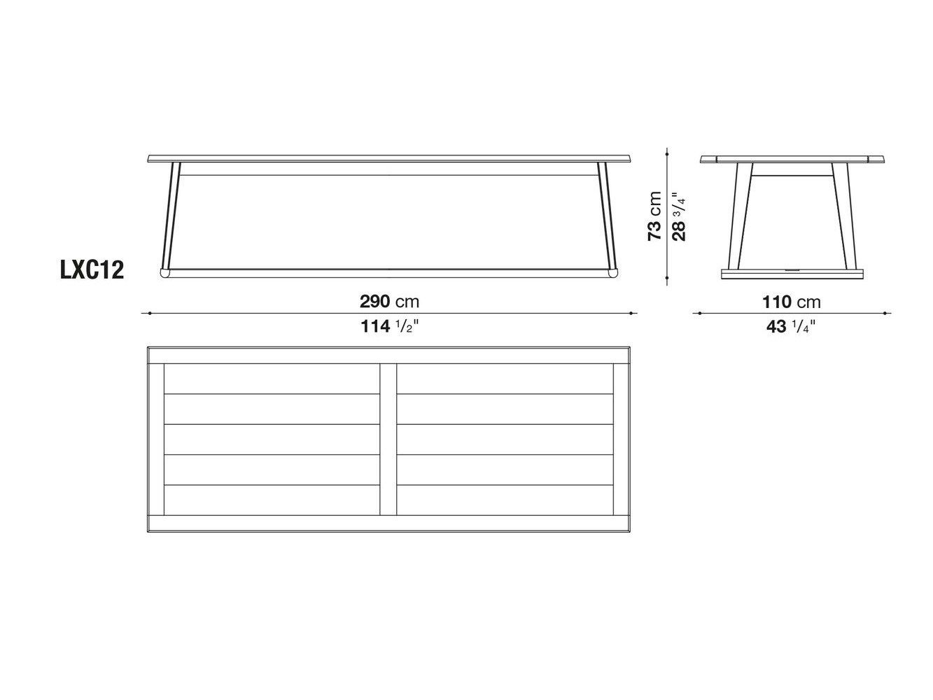 Прямоугольный дубовый стол Maxalto Recipio ' 14 ARCH-00074538 - Вид №4