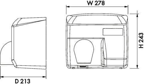 Автоматические электрические полотенца из нержавеющей стали Thermomat MP404N ARCH-00064152 - Вид №2