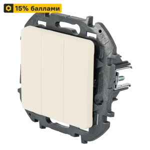 LEXMAN Lilian: трехклавишный выключатель скрытого монтажа в бежевом цвете 86761720