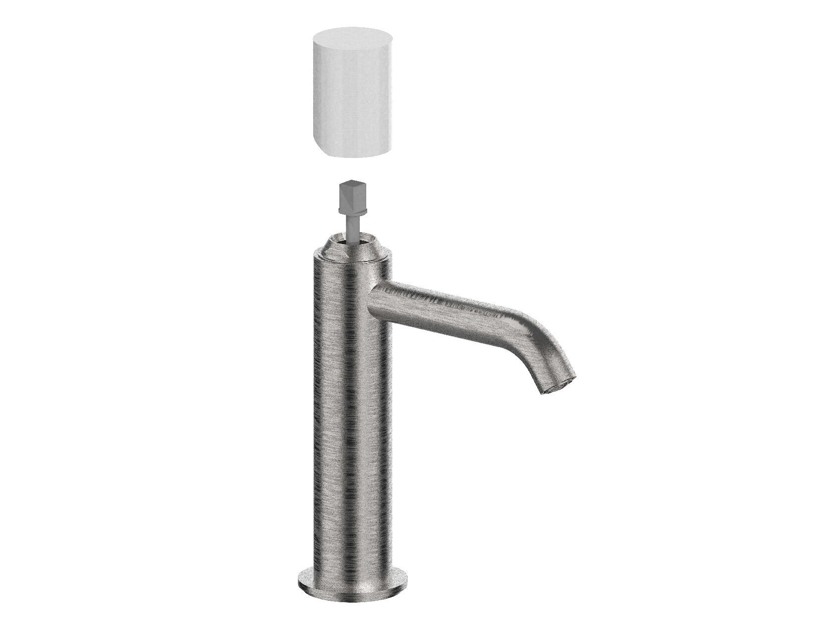Смеситель для раковины из нержавеющей стали с ограничителем расхода Rubinetterie Frattini Pepe XLS 316 ARCH-00031588
