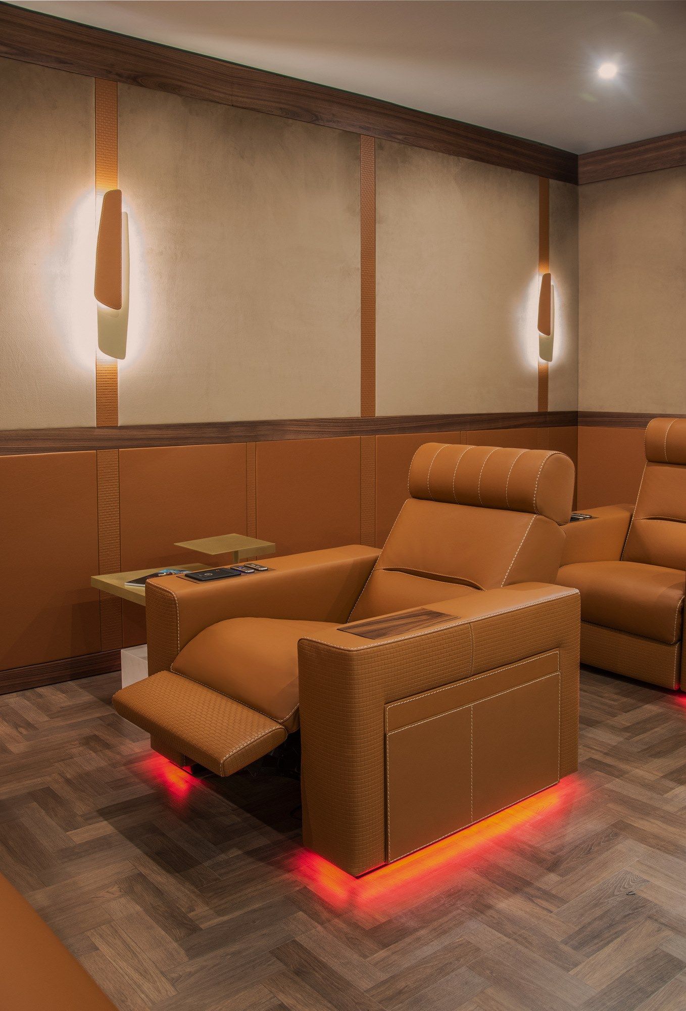 Кресло для домашнего кинотеатра из бархата и кожи Formitalia Дастин ARCH-00084128 - Вид №2