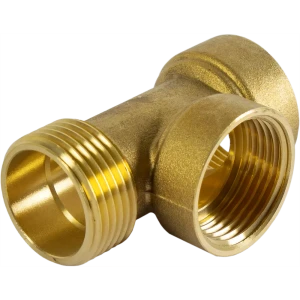 Штуцер 3-х выводной Ростерм 1" ВР-НР мм латунь 3013