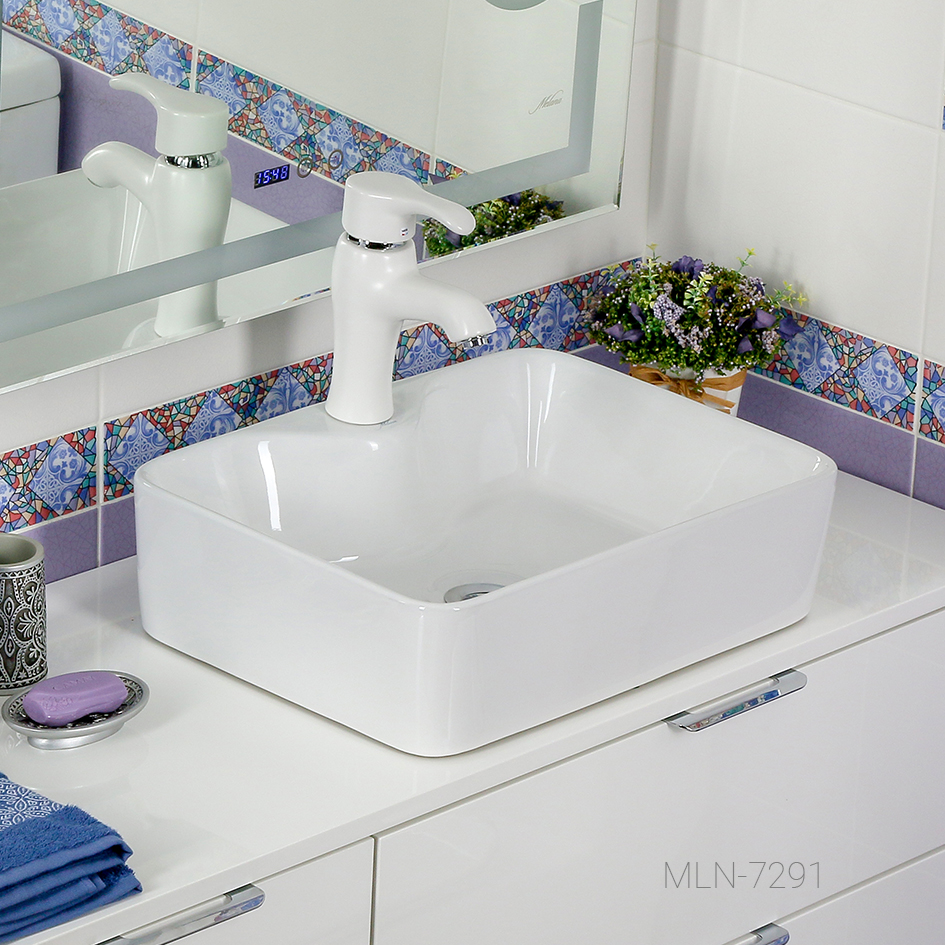 Накладная раковина melana mln-7291 7291-805 - Вид №2