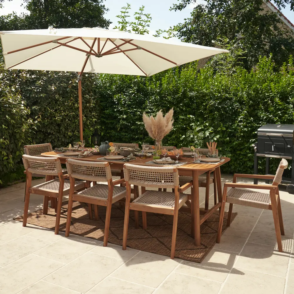 Кресло садовое Naterial Oasis 57x61x81 см акация цвет дерево 2 шт STLM-2014332 - Вид №6