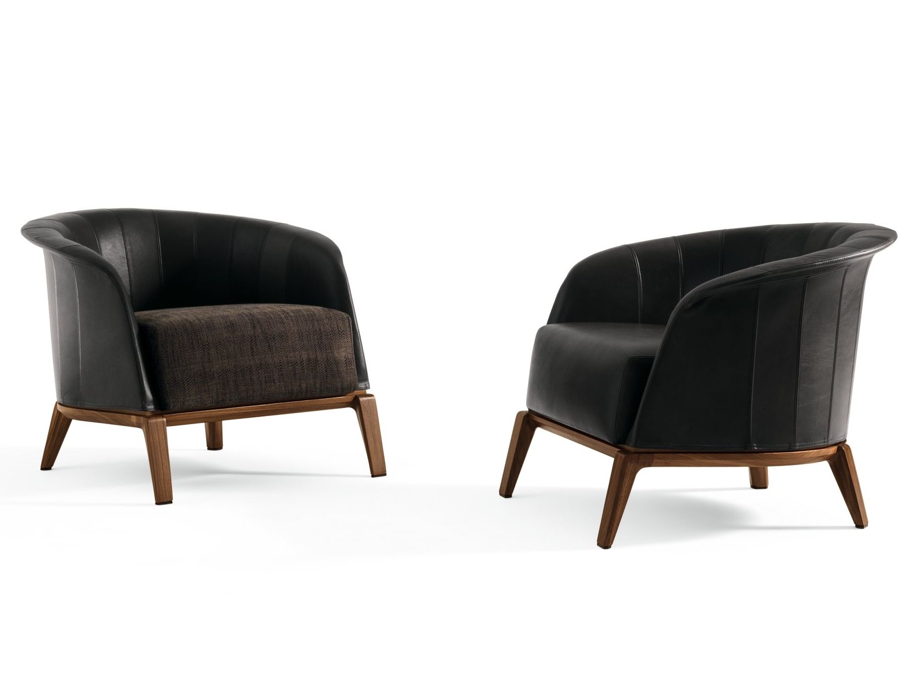 Кожаное кресло с подлокотниками Giorgetti ARCH-00054257 - Вид №1