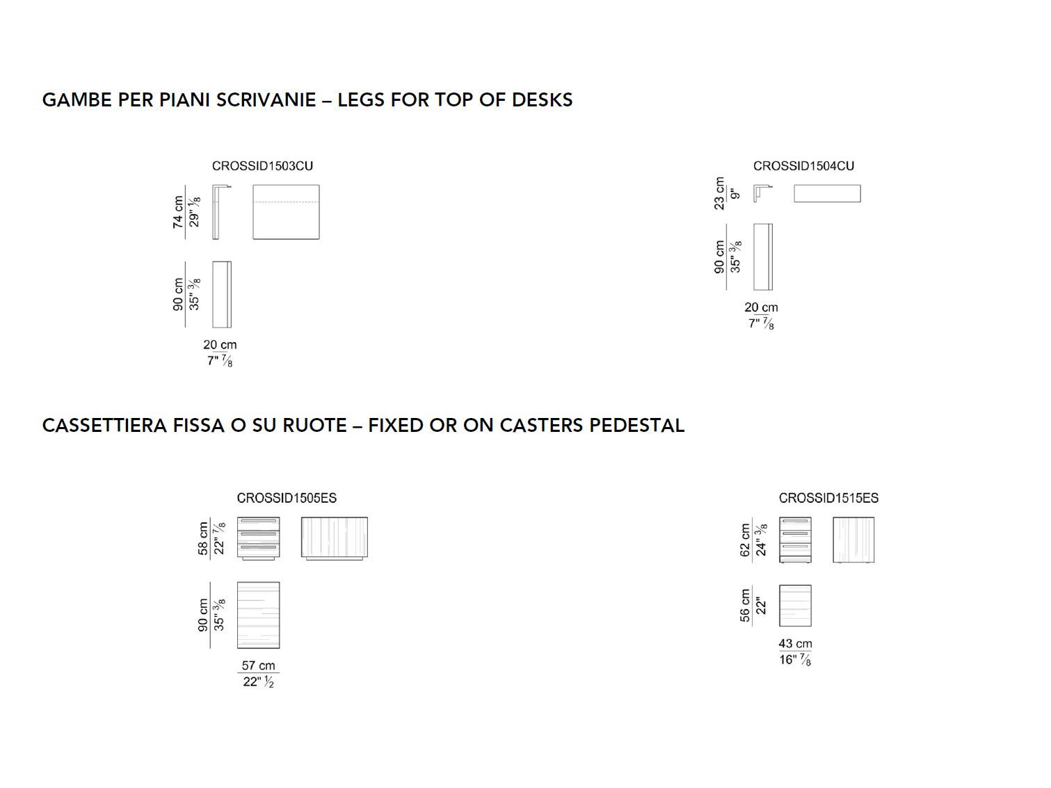 Деревянный направленный угловой стол i 4 Mariani ARCH-00115139 - Вид №5