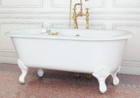 Gentry Home Bexley Cast iron bathtubs with feet Классическое сырье GH101849  - Вид №1