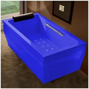 Ванна с аэроомассажем синяя Gruppo Treesse Blanque 1810 V161C-SX-SI