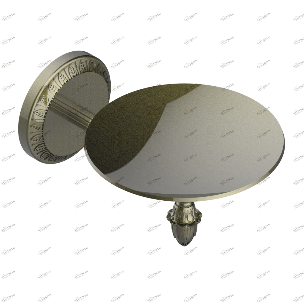 U94-546 Мыльница настенная Ø 100 мм Thg-paris Malmaison cristal Бронза U94-546 CAT.D