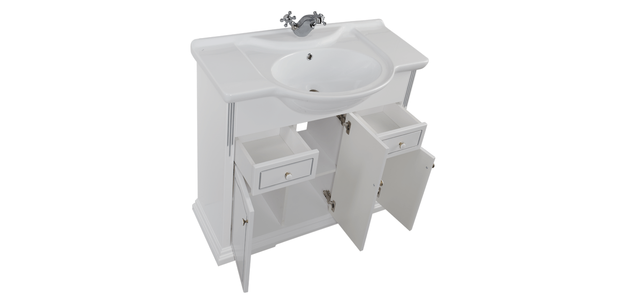 Комплект мебели Aquanet Тулуза 85 белый 00182035 - Вид №4