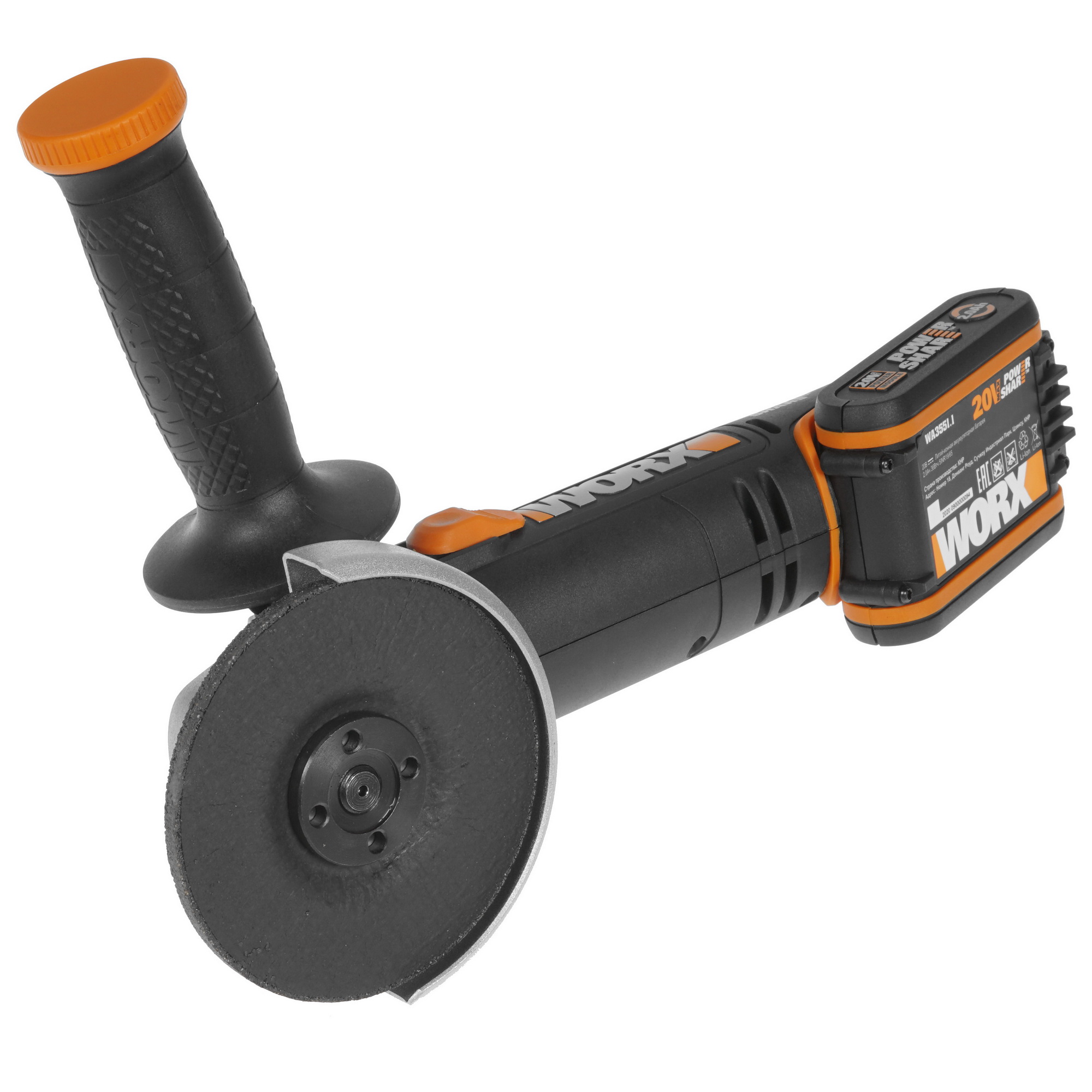 Углошлифовальная машина (УШМ) Worx WX800 PowerShare 20V 8199933 STDN-0019486 - Вид №5