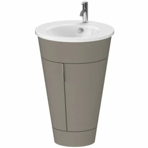 S1952009292 Тумбочка напольная Starck furniture #S19520 560 x 600 мм Каменно-серый шелковисто-матовый лак