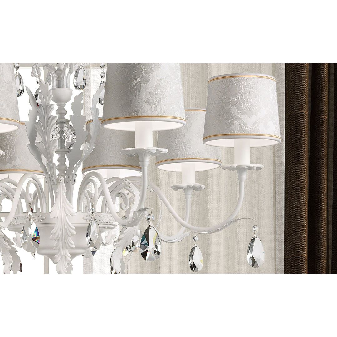 Masiero ACANTIA 12 V95 P06 DAM/14/WH CUT CRYST люстра подвесная 111051 - Вид №2