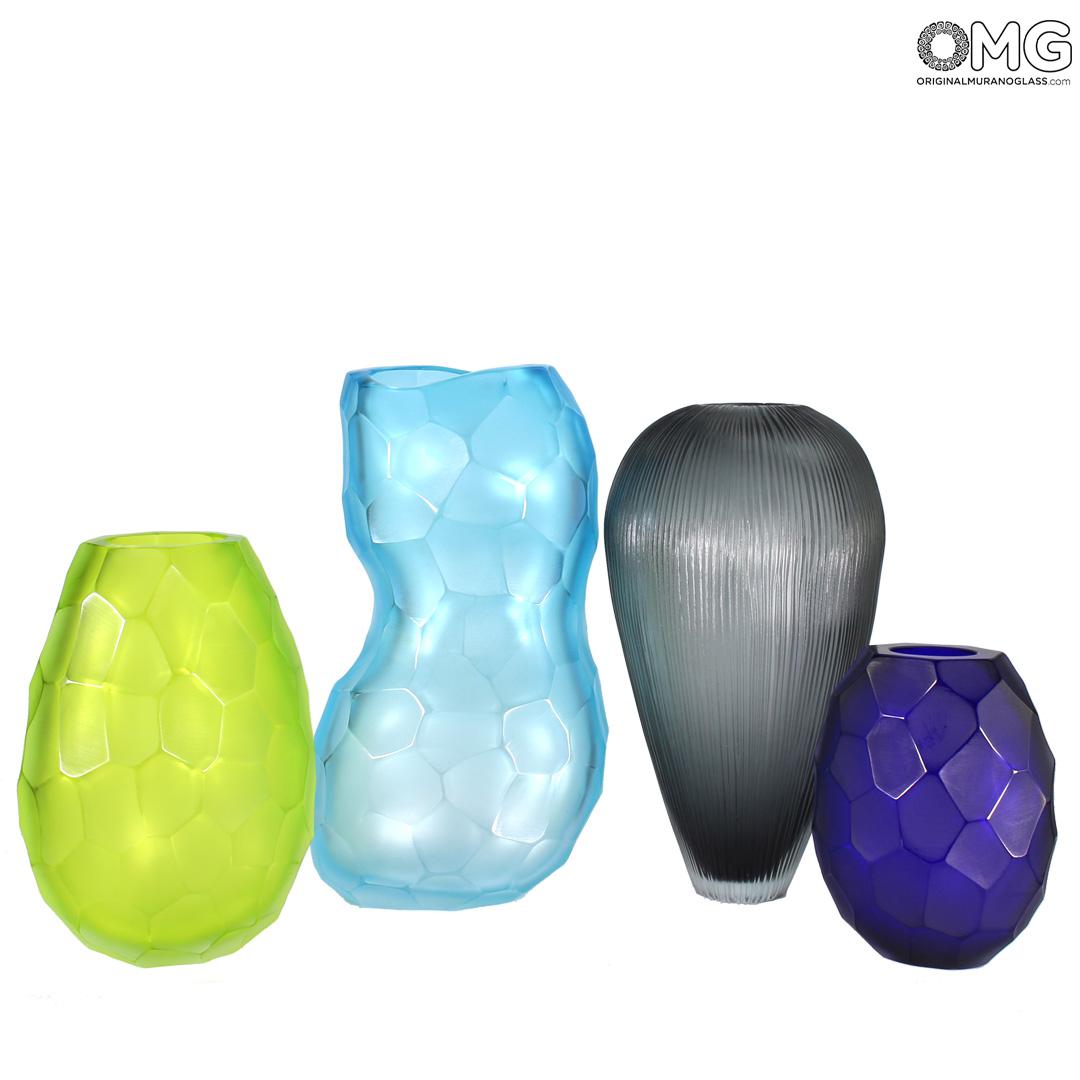 4780 ORIGINALMURANOGLASS Ваза Баттерфлай - Афро Челотто - муранское стекло OMG 17 см  - Вид №1