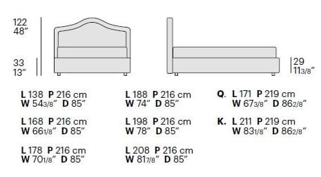 Односпальная кровать Bolzan CAPRI ARCH-00023428 - Вид №6
