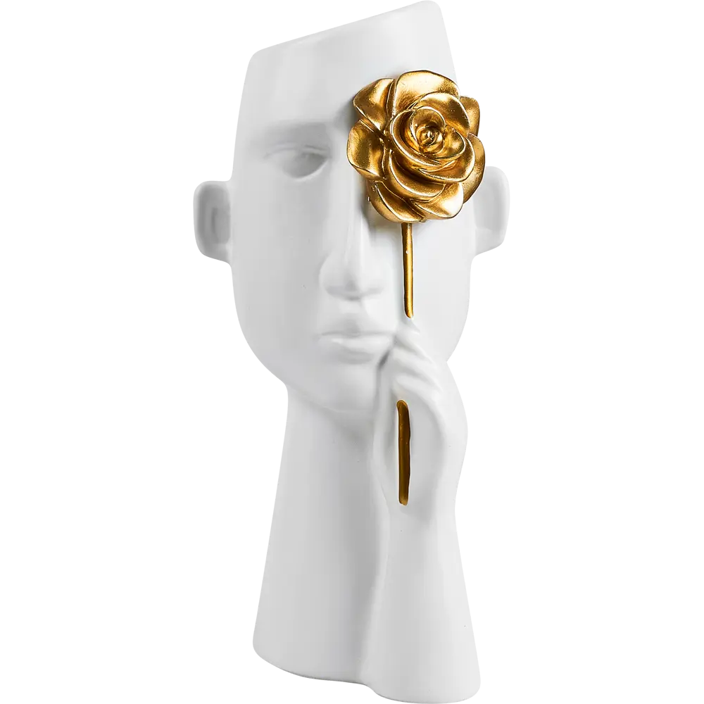 Santreyd Ваза «Лицо с розой» — керамическая композиция для изысканных букетов 88977124 STLM-0818337 - Вид №1