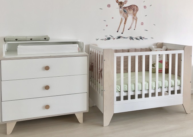 Кроватка детская Line белая ELLIPSE ELLIPSE LINE 351616 Белый;бежевый Santreyd  - Вид №2