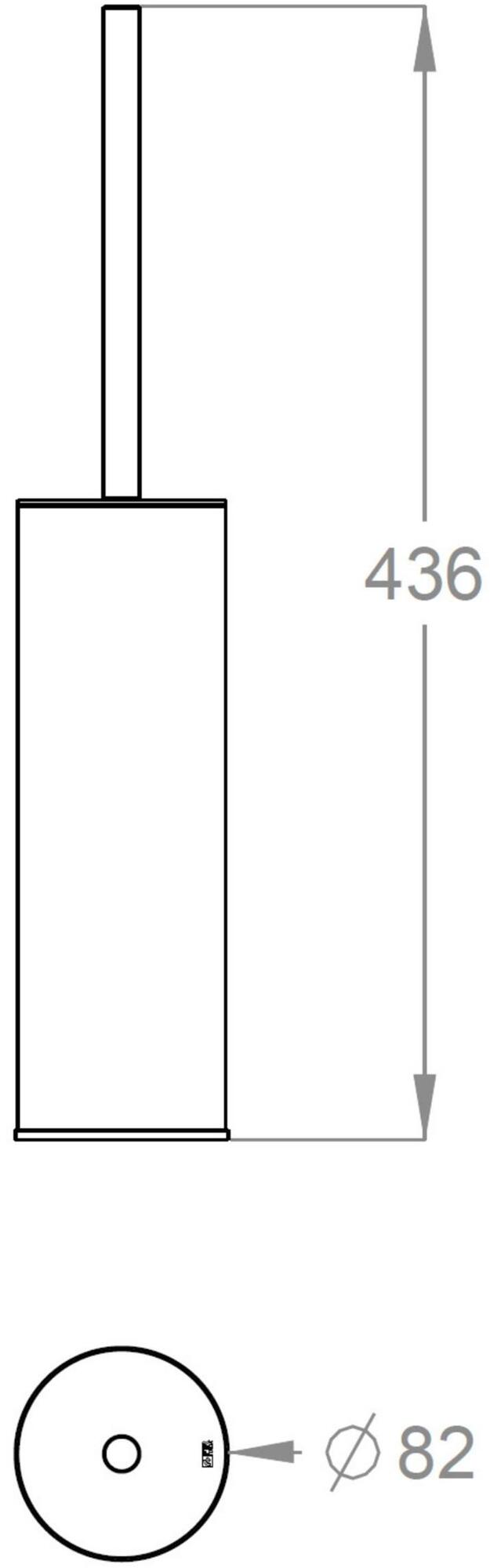 Fir Italia Ершик для унитаза из нержавеющей стали Accessoriessteel Abcs11a - Вид №1