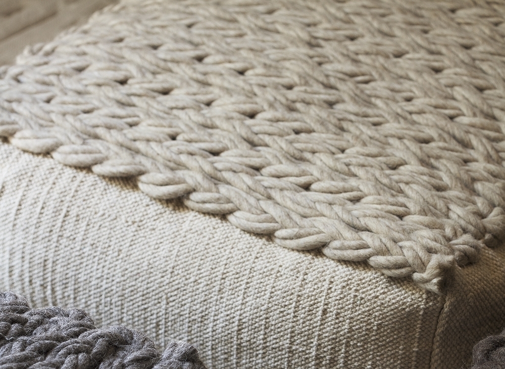 100376 Пуф квадратный Beige GAN Trenzas - Вид №2