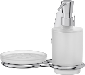 APO 010 Держатель с дозатором жидкого мыла и мыльницей VITRA Apollon