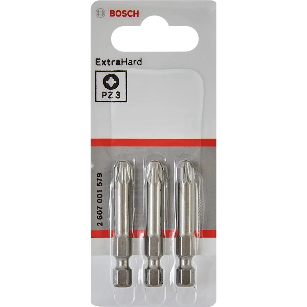 Бита крестовая Bosch Extra Hard 2607001579 PZ3x49 мм, 3 шт BOSCH PROFESSIONAL STLM-2077397 - Вид №1