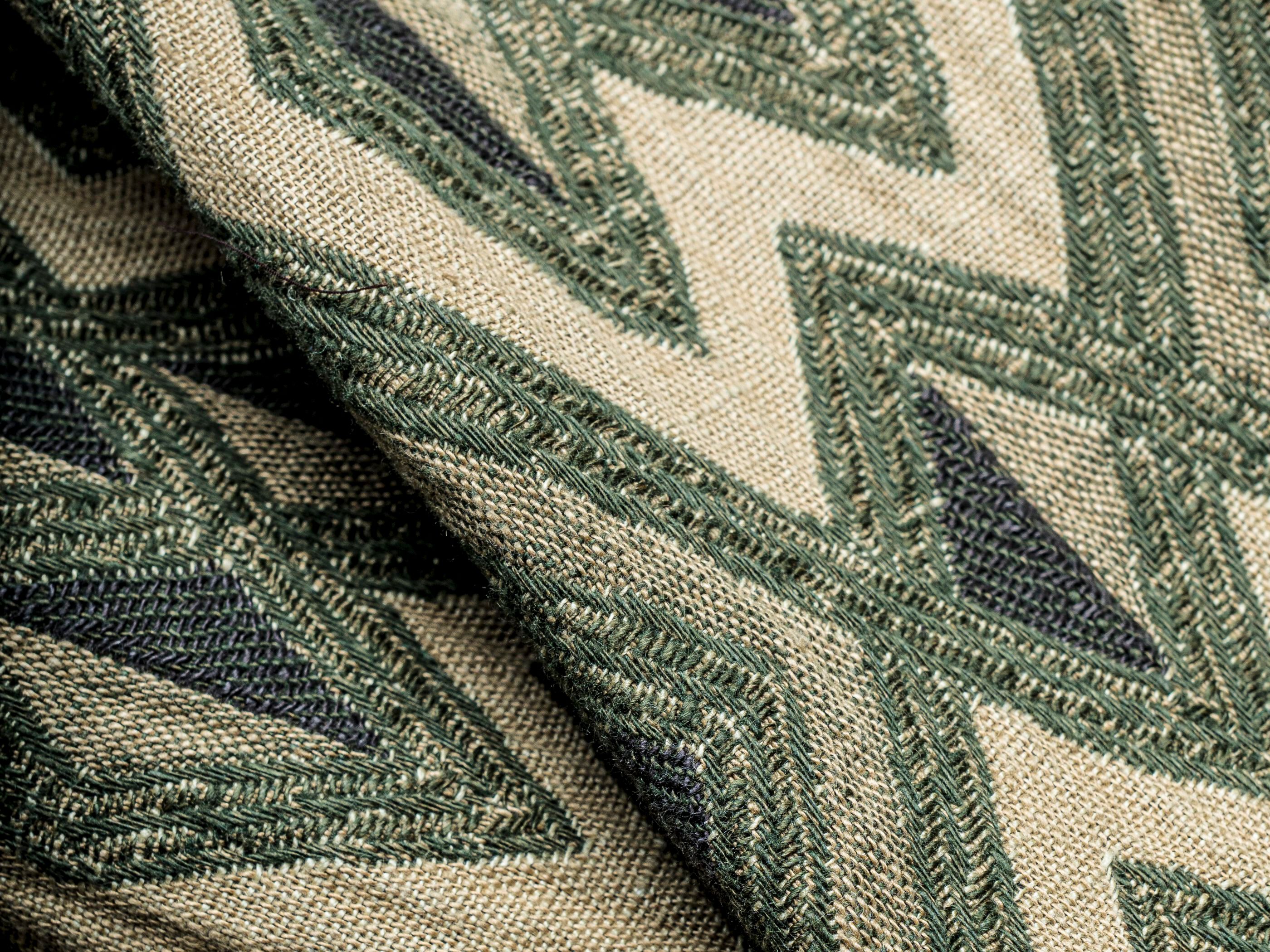 Льняная ткань с графическим рисунком The House of Lyria ZEFIRO ARCH-00110758