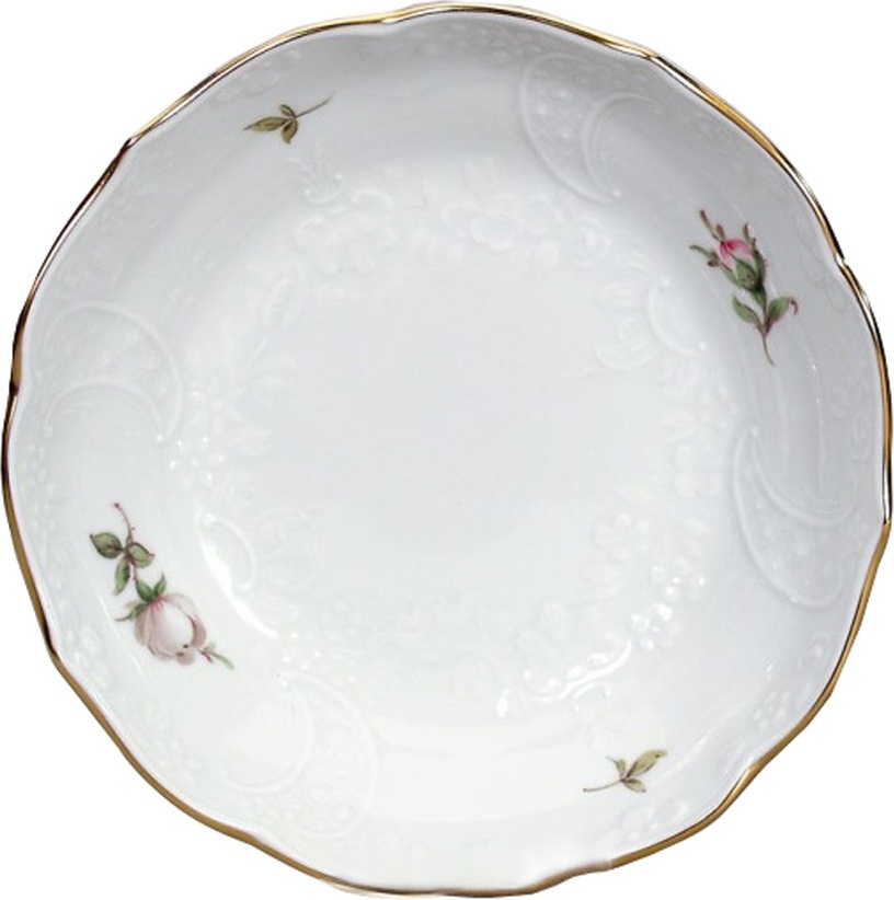 10659694 Meissen Блюдце для чашки кофейной 150мл "Белая роза" (форма - Новый Марсель) Фарфор, Керамика 