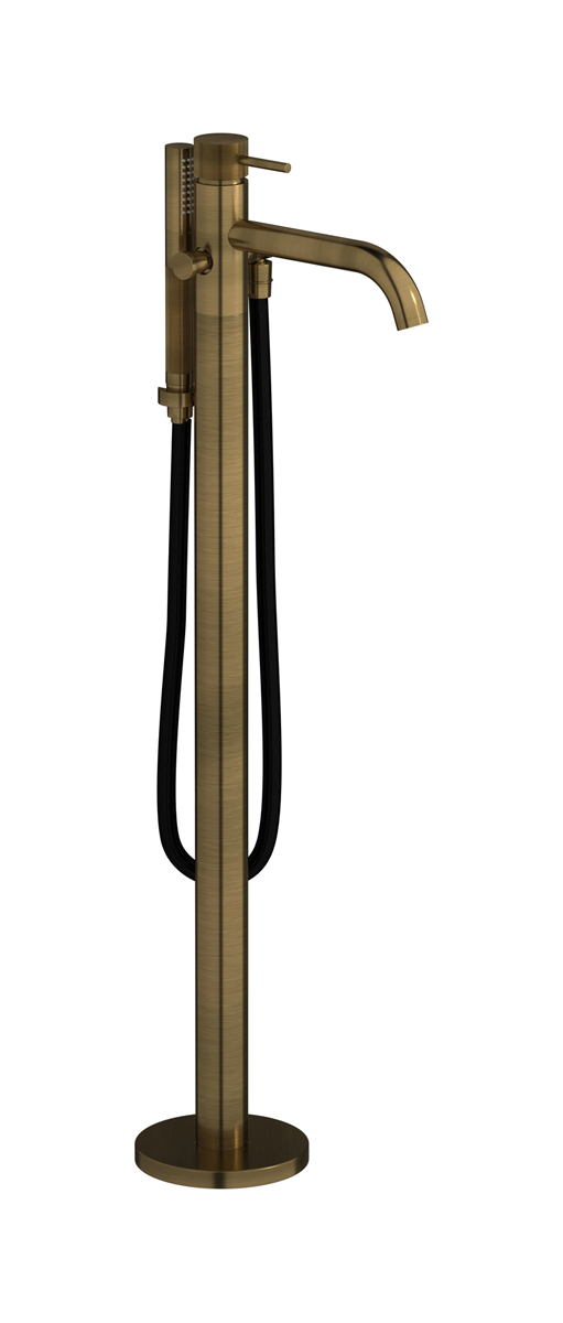 Напольный смесиель для ванны с встроенным душем. WE ARE IB id399mb Modern Bronze Industria