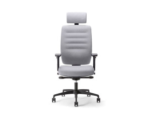 5-спицевое тканевое вращающееся офисное кресло с подлокотниками