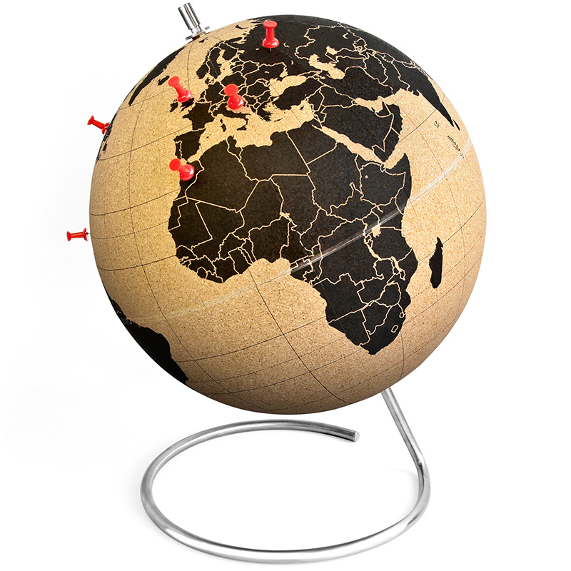 SK CORKGLOBE1 Пробковый глобус для путешественников Suck UK 