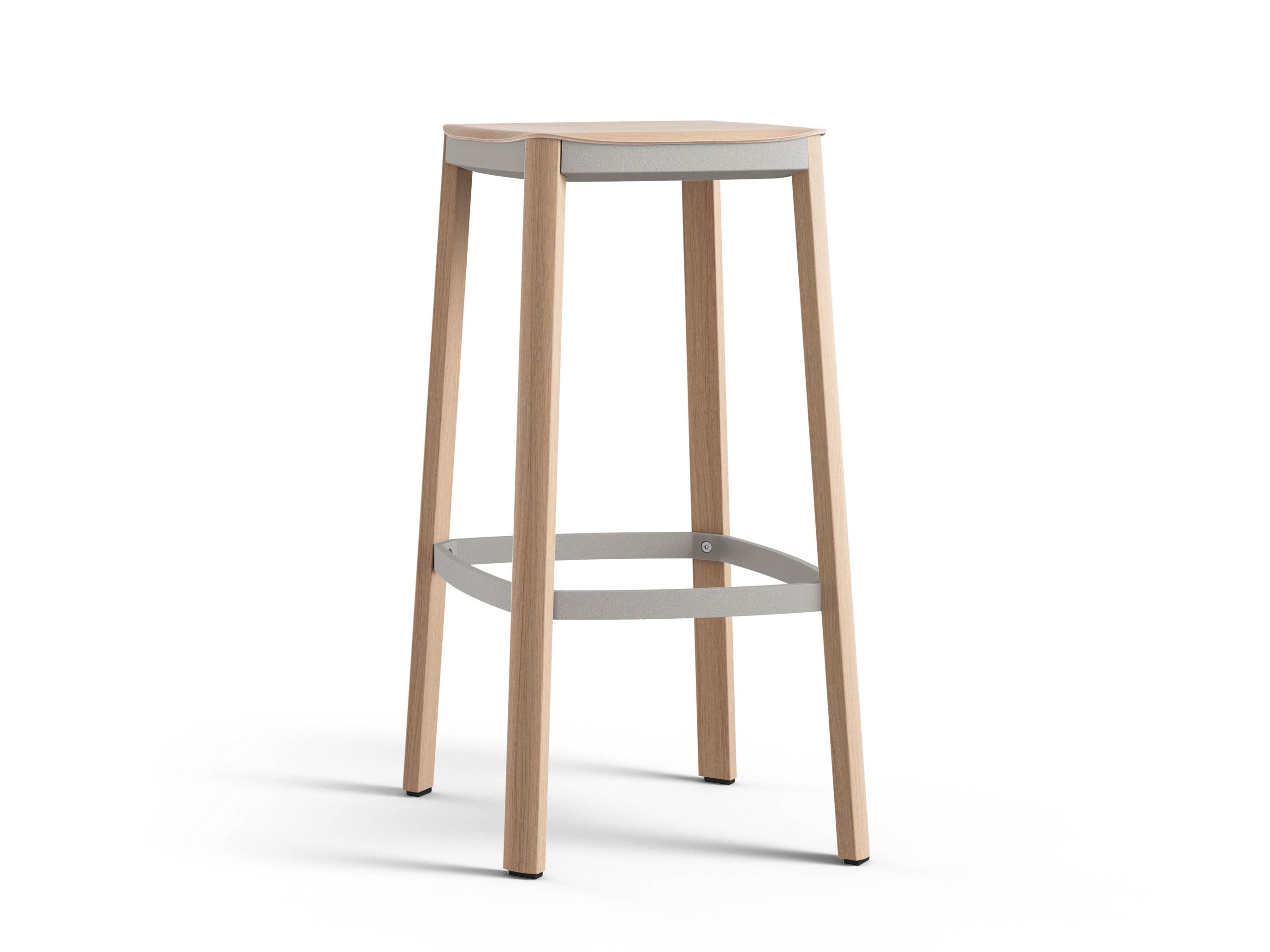 Деревянный барный стул с подставкой для ног Brunner nate ARCH-00058780