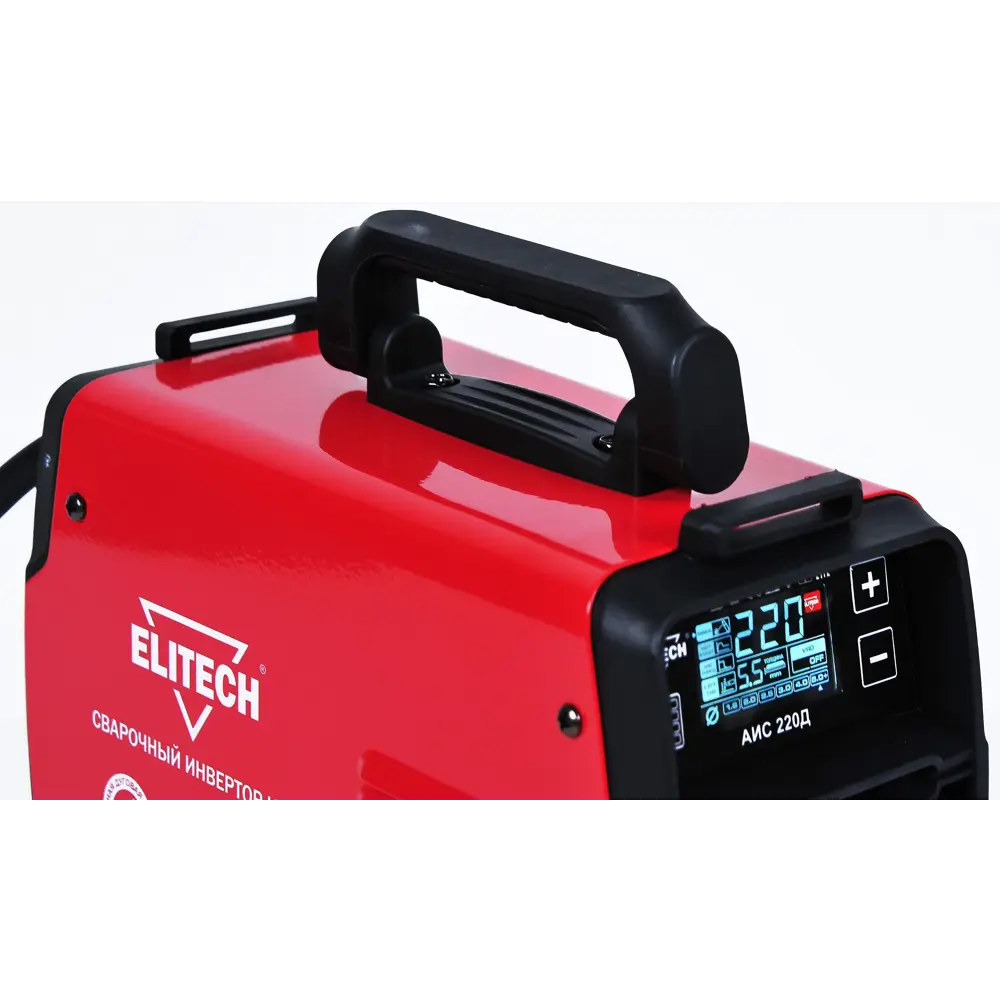 Сварочный аппарат инверторный Elitech АИС 220Д E1703.015.00, 220 А, до 6 мм STLM-2154629 - Вид №3