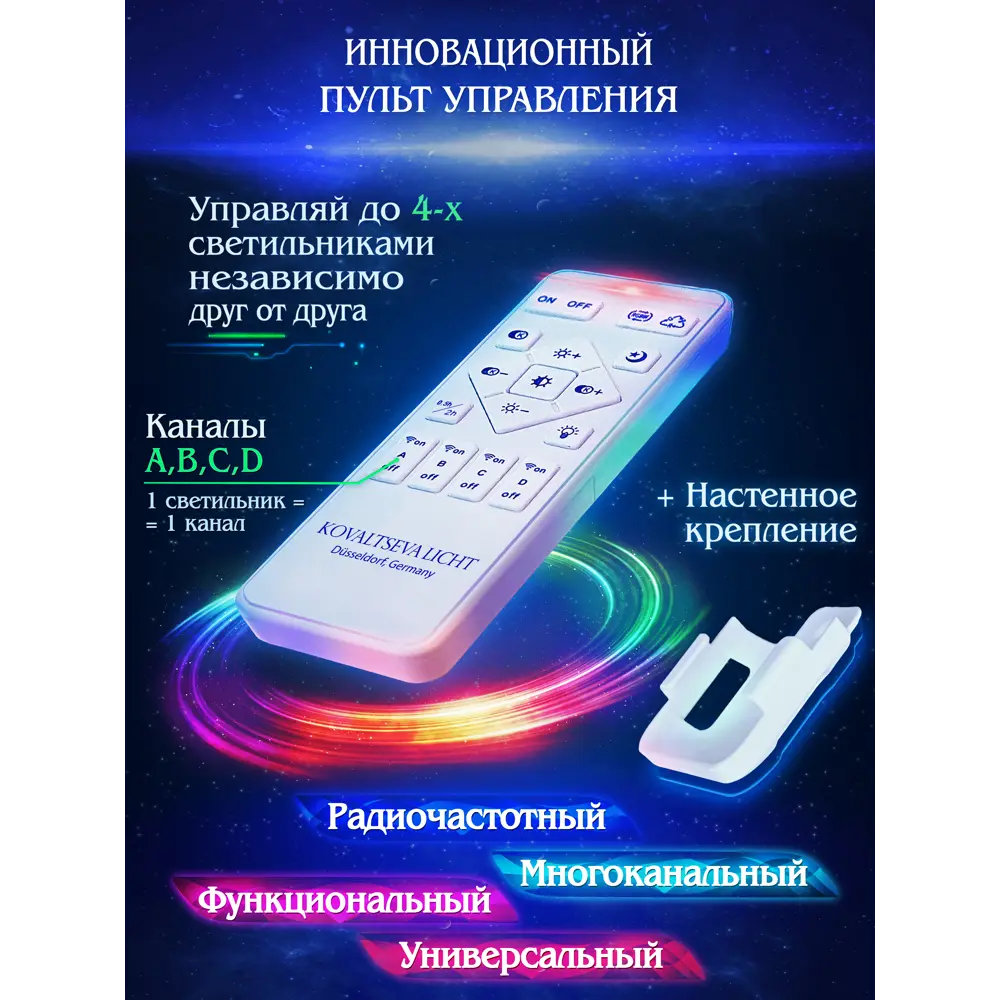 Люстра Natali Kovaltseva «Нимб» с дистанционным управлением 85880077 STLM-0065847 - Вид №4