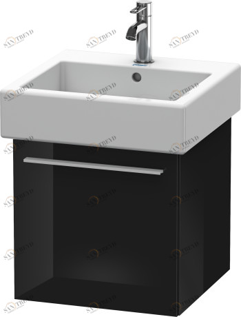 XL604304040 X-Large Тумбочка подвесная Черный глянцевый лак Duravit