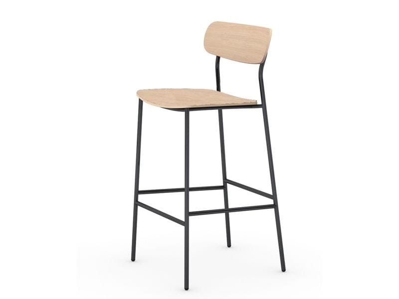 Высокий железный стул со спинкой Vela Arredamenti бистро ARCH-00098253