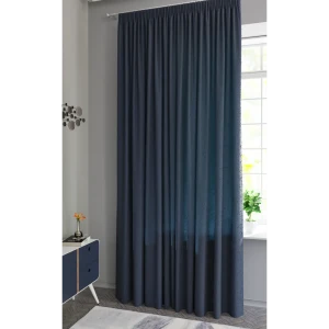 MIAMOZA Штора Zara на ленте 200×280 см - синий рогожка 89398896