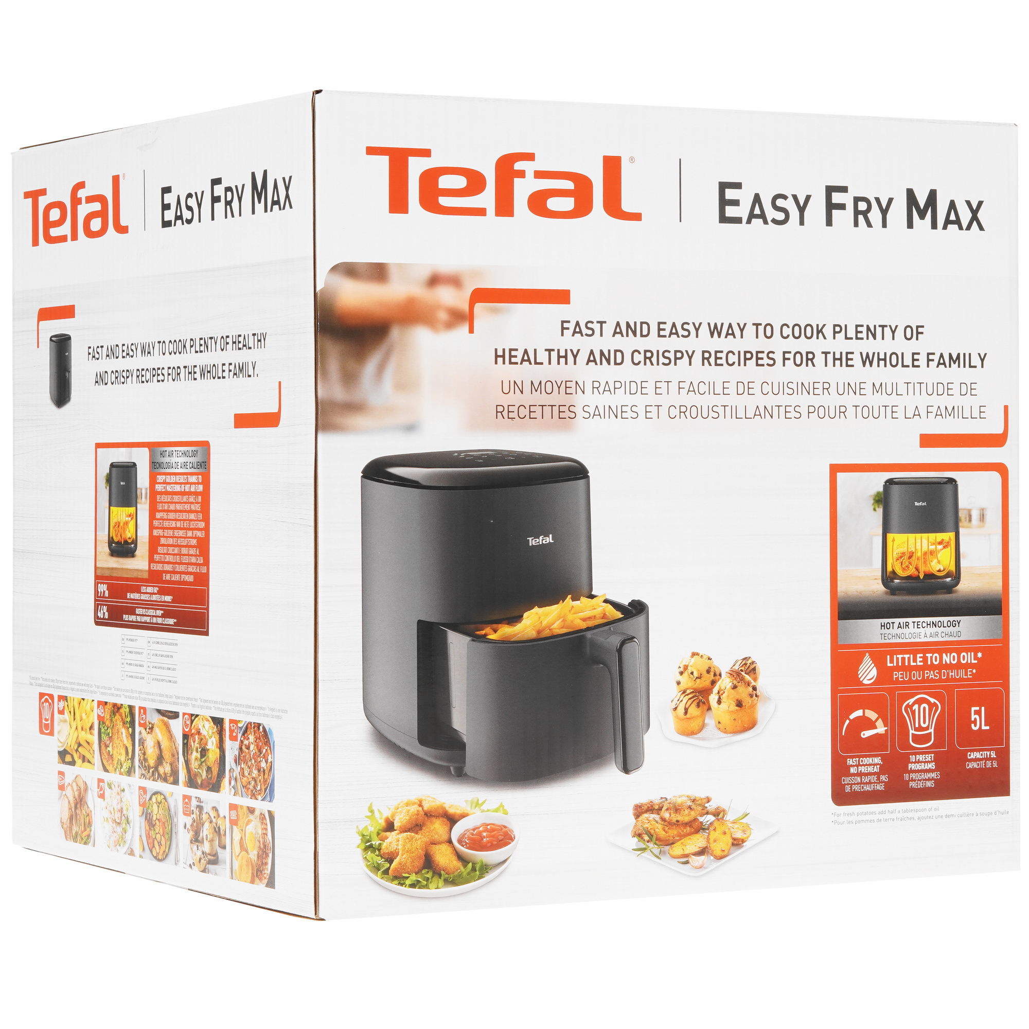 9071069 Аэрогриль Tefal Easy Fry Max EY245B10 черный STDN-0070186 - Вид №7